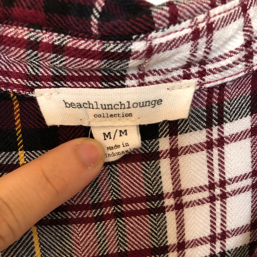 Flannel styled button down - Picture 3 of 6